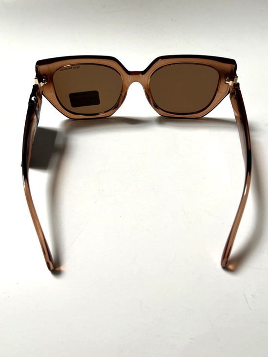 New TRUE RELIGION Cat Eye Sunglasses Oversized Acetate Transparent  Brown Logo main image 5